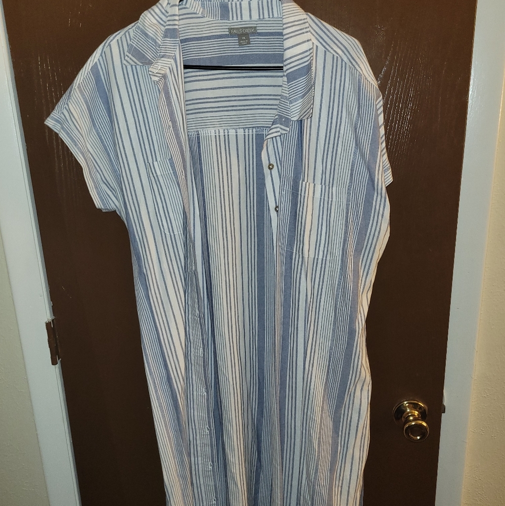 Button down maxi dress